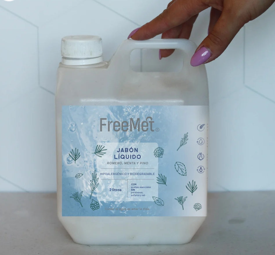 Jabón Líquido Natural de 2 litros Freemet