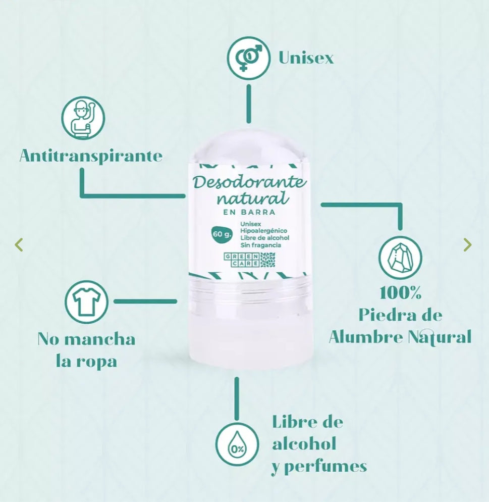 Desodorante Piedra Alumbre 60grs