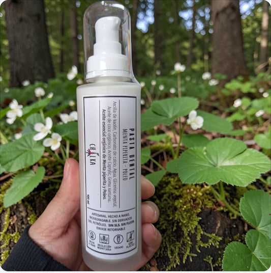 Pasta Dental Artesanal Sin Flúor Menta o Mandarina 100g