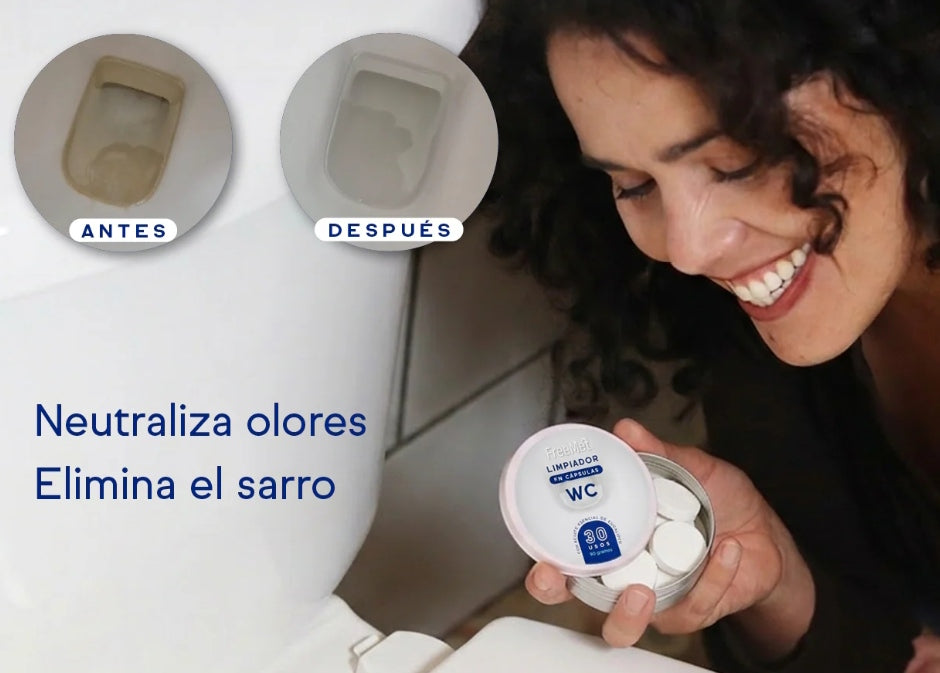 Capsulas limpiadoras de WC
