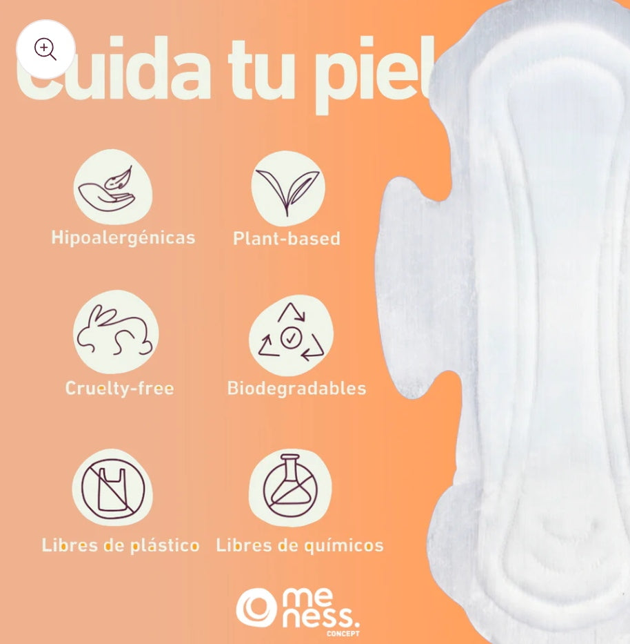 Toallas Higiénicas Desechables Compostables 10un