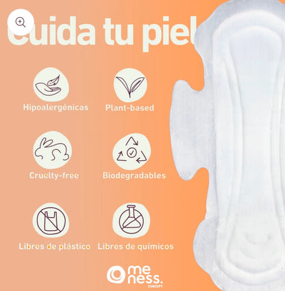 Toallas Higiénicas Desechables Compostables 10un