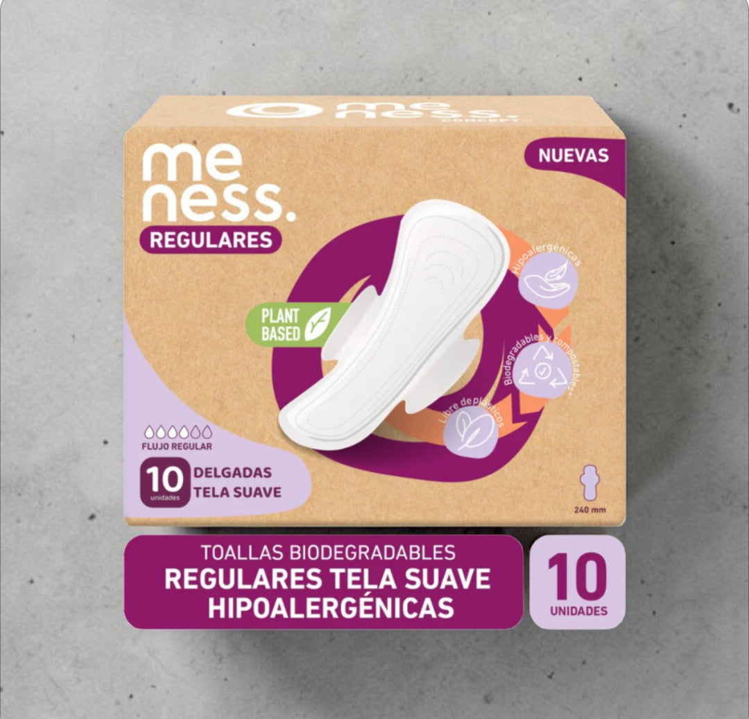 Toallas Higiénicas Desechables Compostables 10un