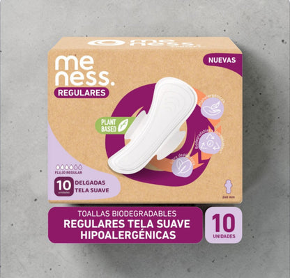 Toallas Higiénicas Desechables Compostables 10un