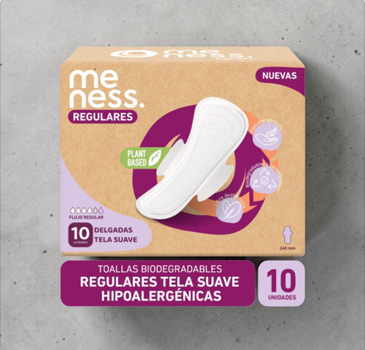 Toallas Higiénicas Desechables Compostables 10un
