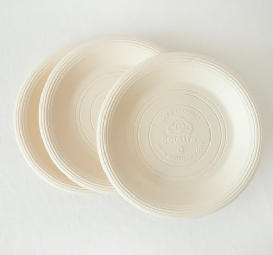 Pack de 20 Platos Compostables 18cm
