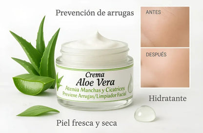 Crema Natural de Aloe Vera 60grs