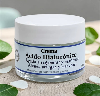 Crema Natural de Ácido Hialurónico 60hrs