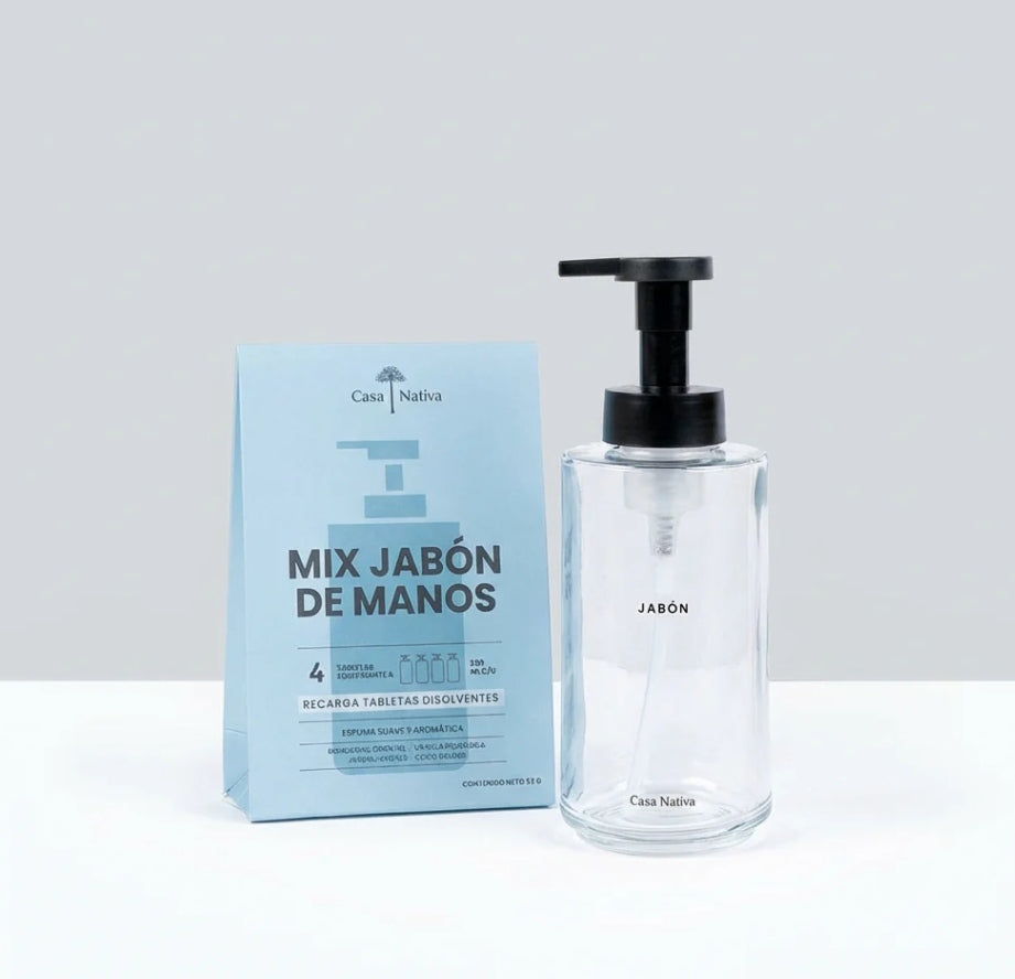 Pack de Jabón mas Dispensador Casa Nativa