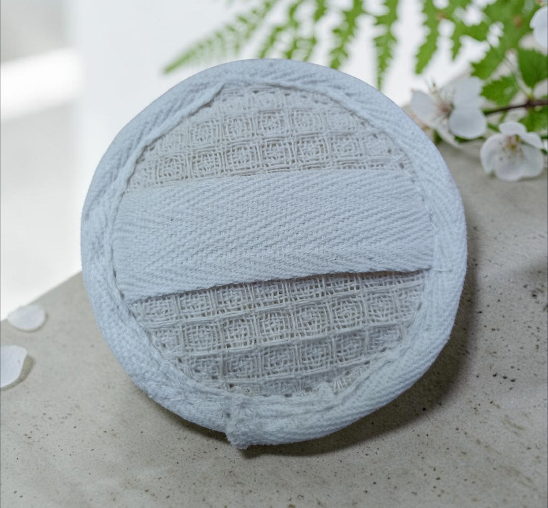 Esponja Exfoliante de Luffa Redondo 18x18