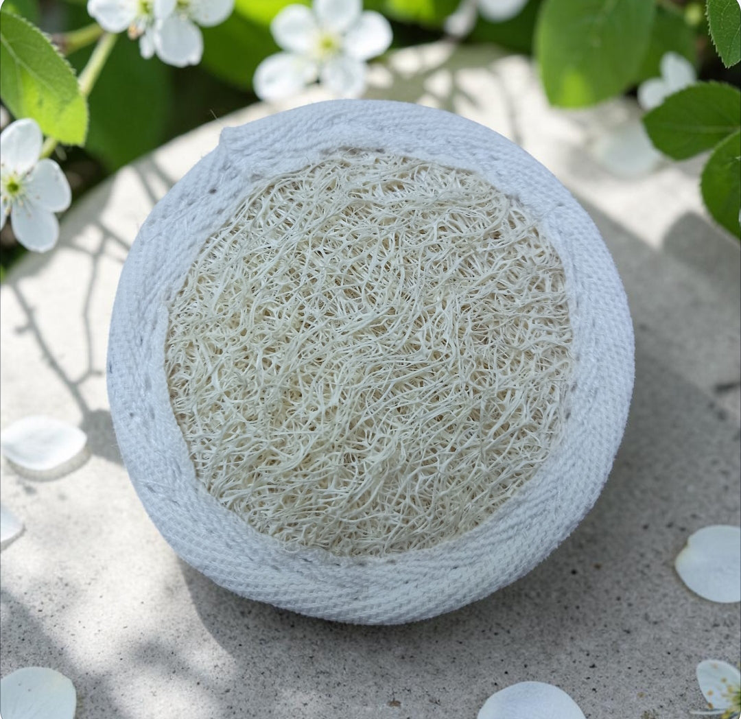 Esponja Exfoliante de Luffa Redondo 18x18
