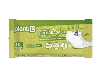 Trapero Húmedo Piso con Ojal Biodegradables 10un