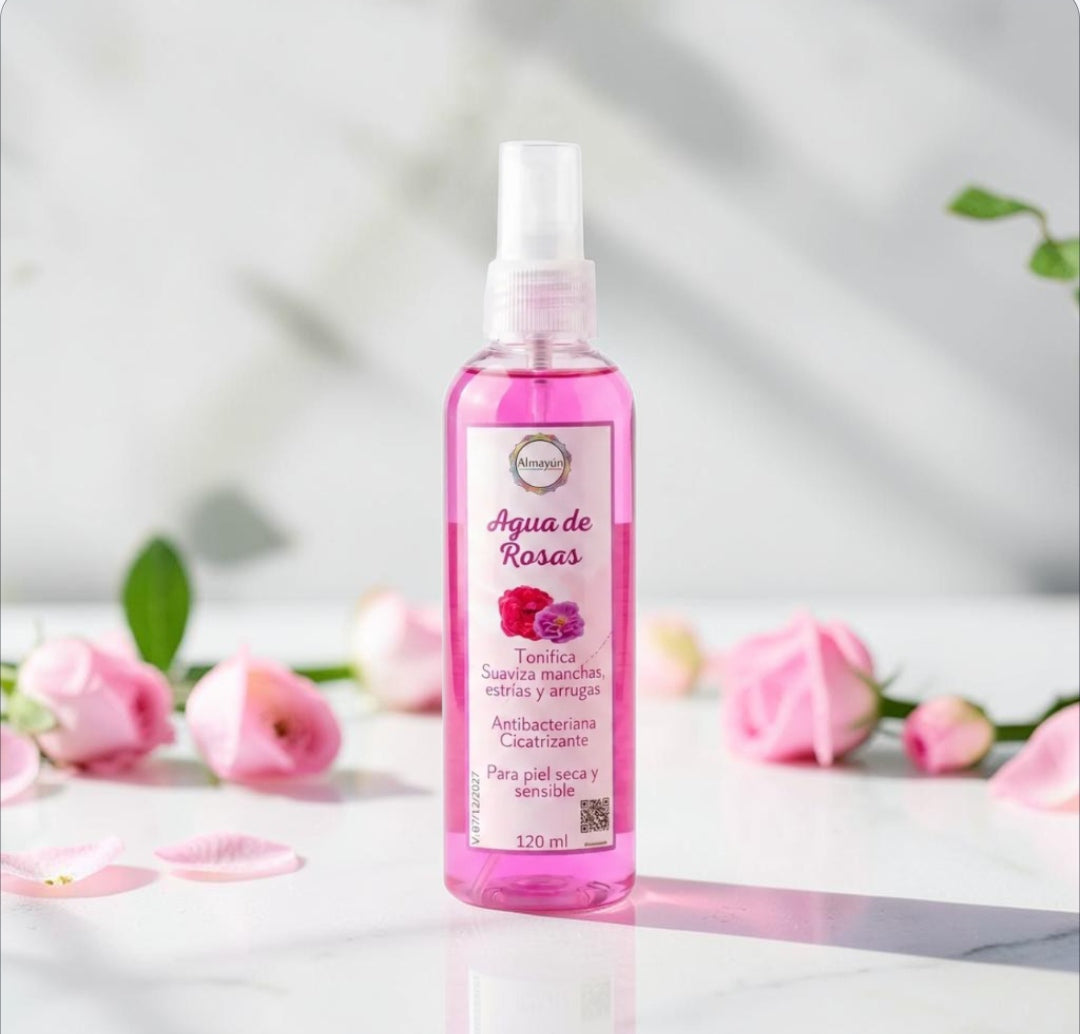 Agua de Rosas Para Pieles Secas y Sencibles 120ml