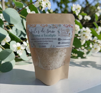 Sal para el Baño de Maqui, Eucalipto y Lavanda  100g