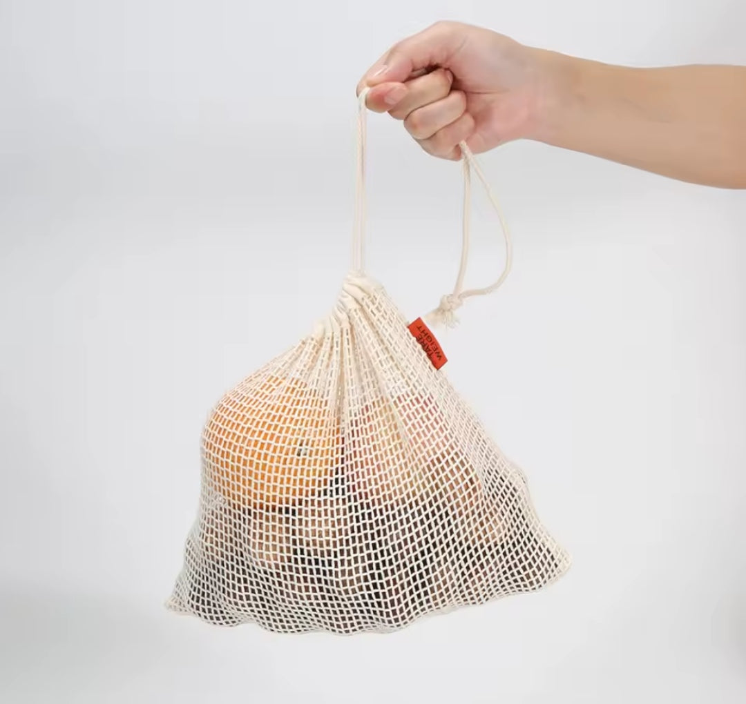 Set de Bolsas Reutilizables de Algodón 3un